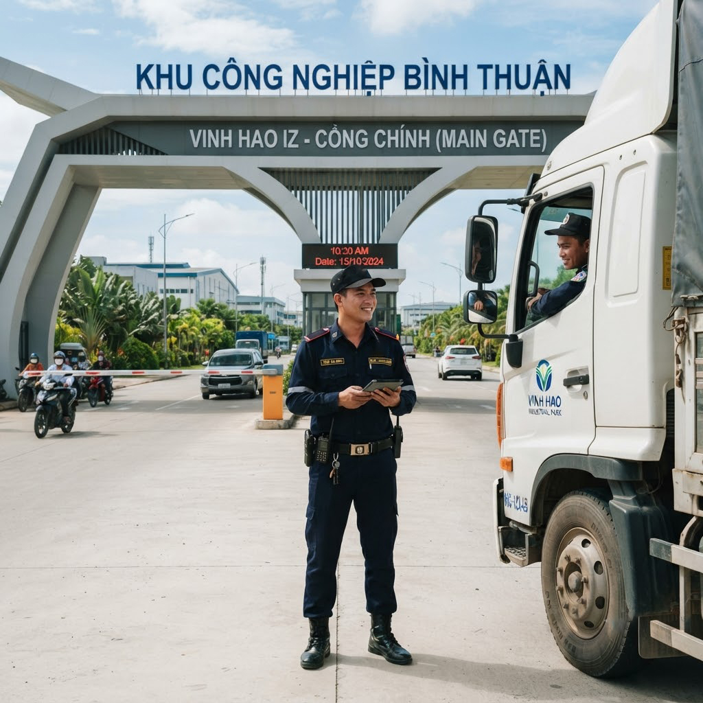dịch vụ bảo vệ khu công nghiệp Bình Thuận, bảo vệ khu công nghiệp Phan Thiết, công ty bảo vệ khu công nghiệp, kiểm soát an ninh khu công nghiệp