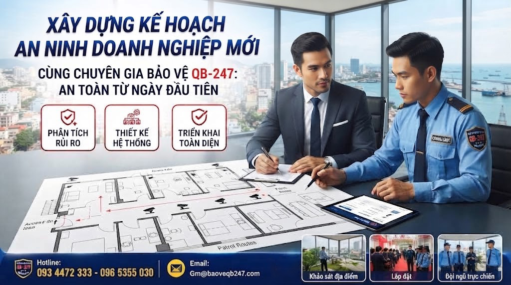kế hoạch an ninh cho doanh nghiệp mới thành lập, bảo vệ văn phòng mới mở, dịch vụ bảo vệ startup, an ninh kho hàng doanh nghiệp
